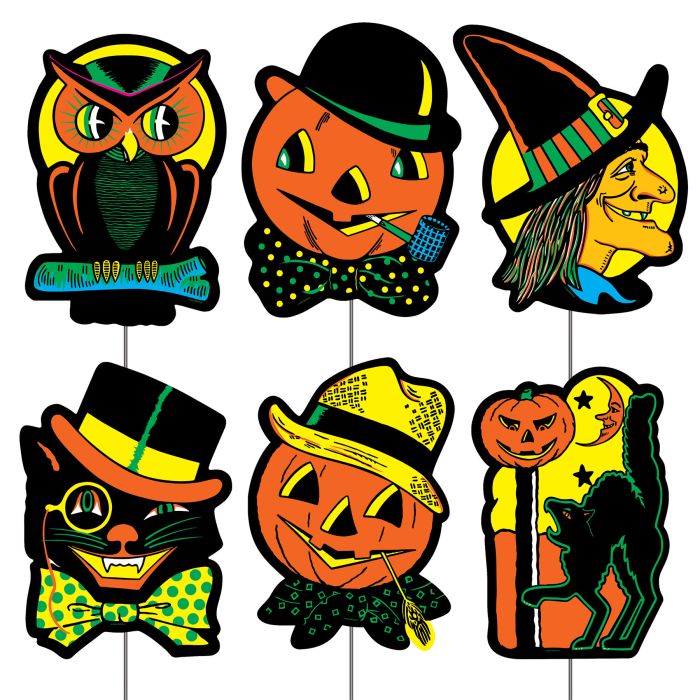 Beistle Vintage Halloween - Plastic Yard Signs