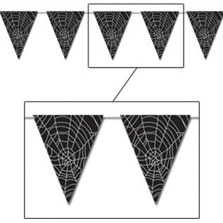 Spider Web Pennant Banner