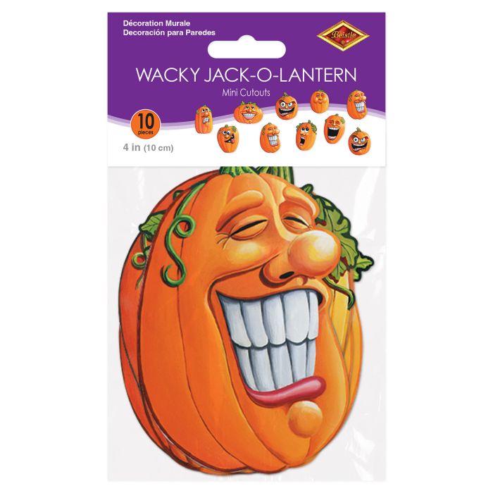 Mini Wacky Jack-O-Lantern Cutouts