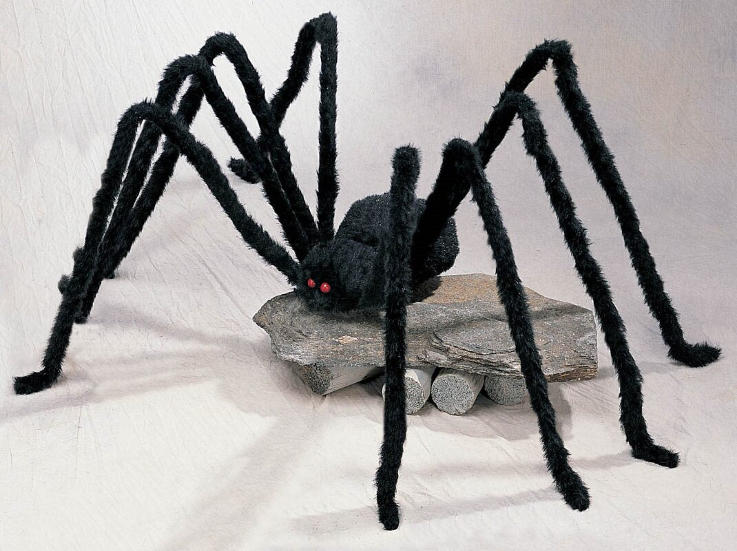 Giant Black Hairy Spider Prop