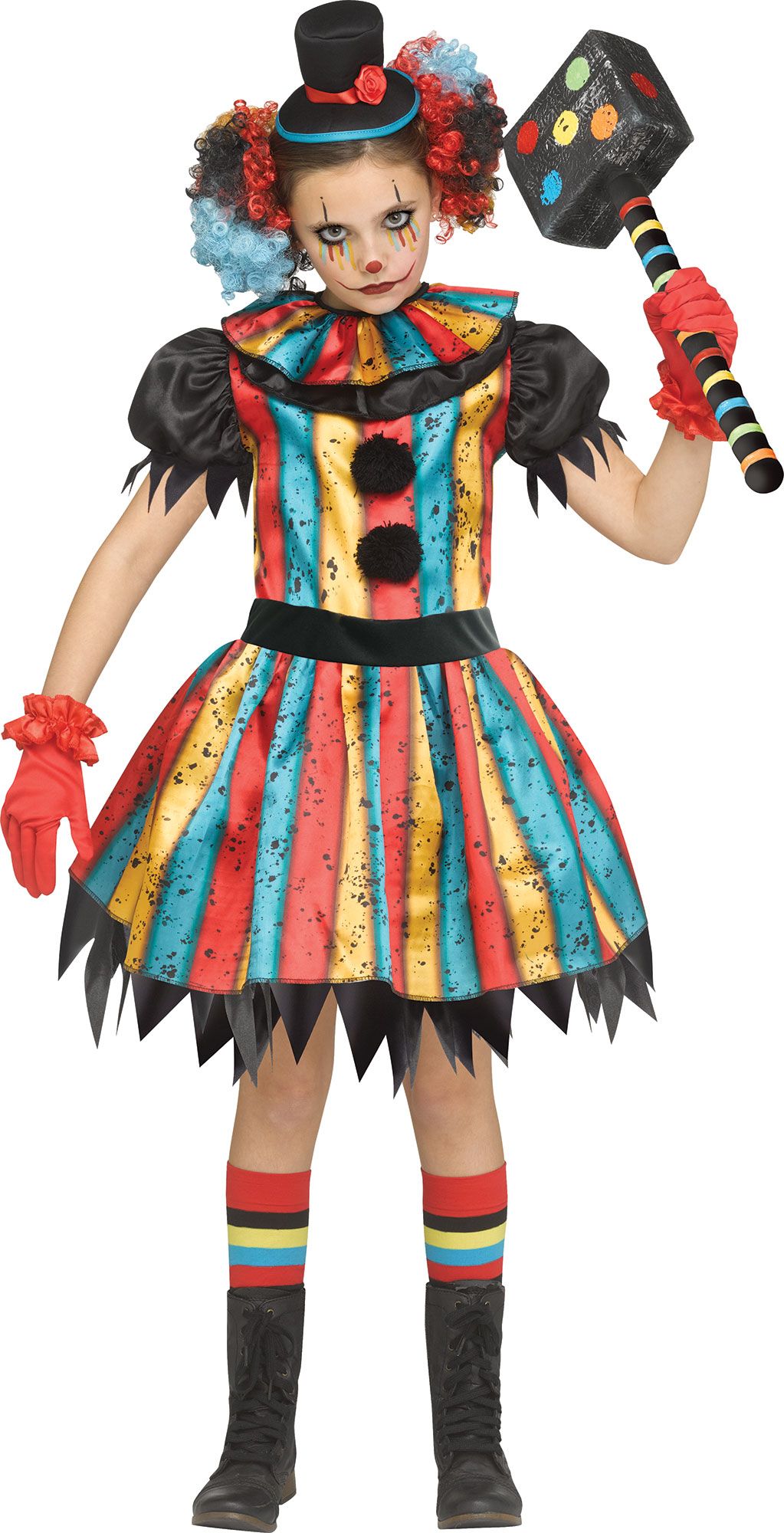 Carny Clown Child Girl