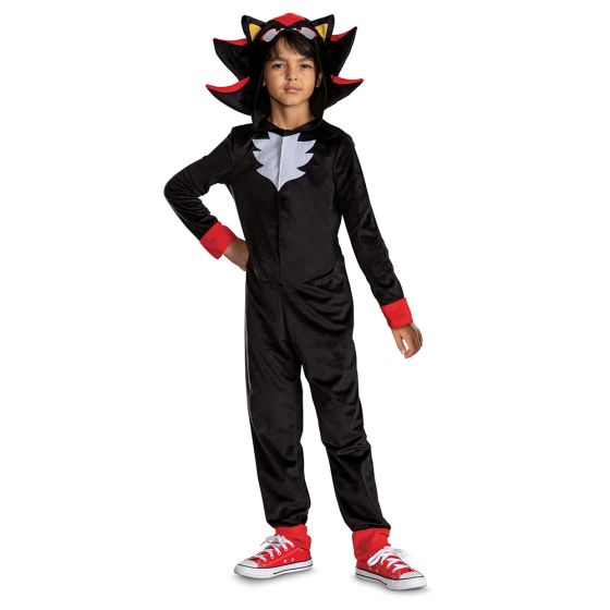 Shadow Sonic 3 Movie Hood Jumpsuit Children Costume