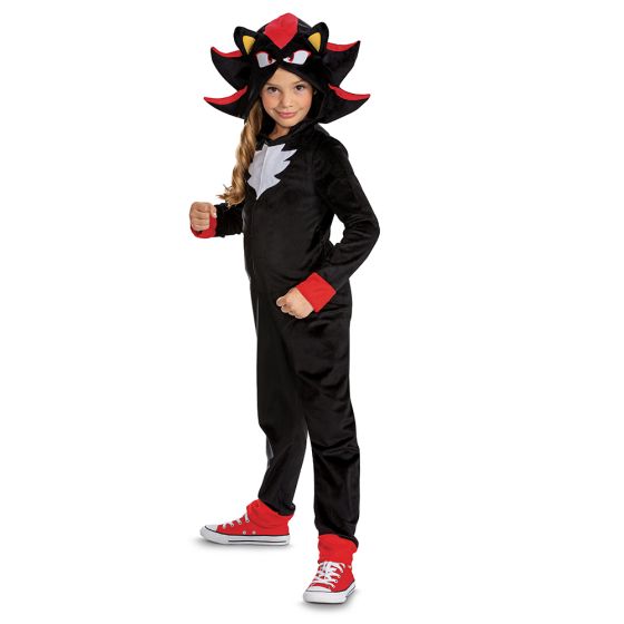 Shadow Sonic 3 Movie Hood Jumpsuit Children Costume