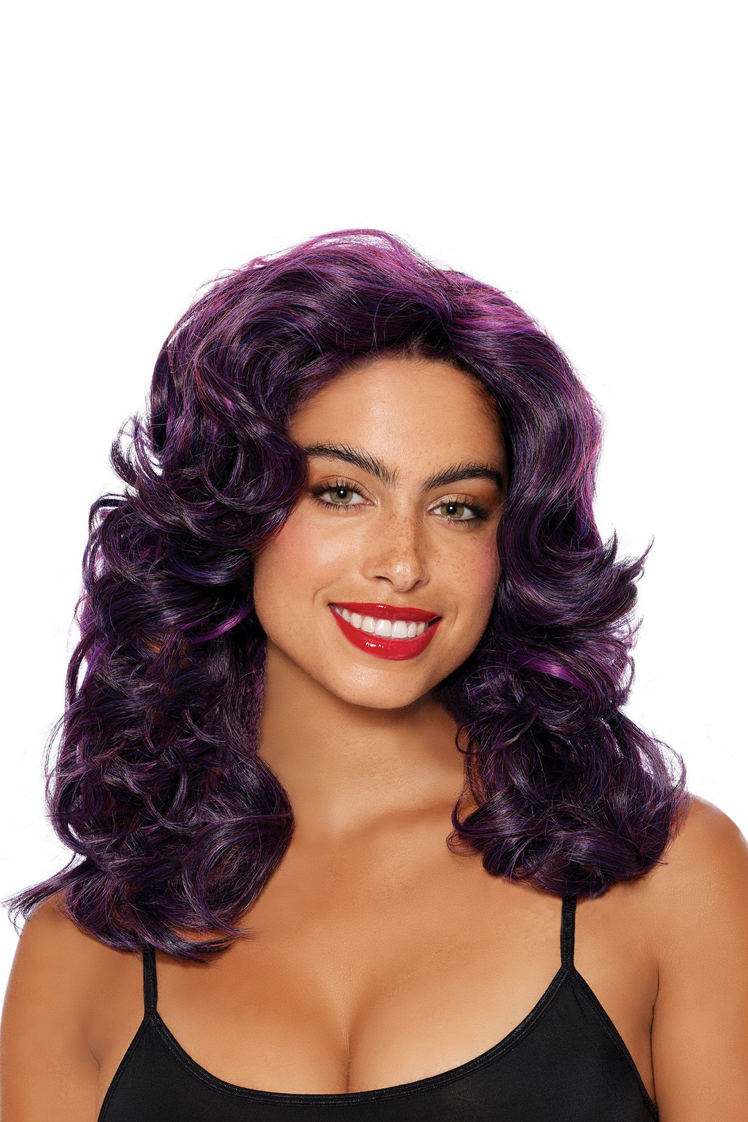 70's Volume Purple Multi Wig