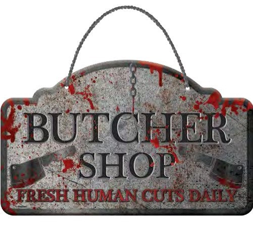 Butcher Shop Metal Hanging Sign