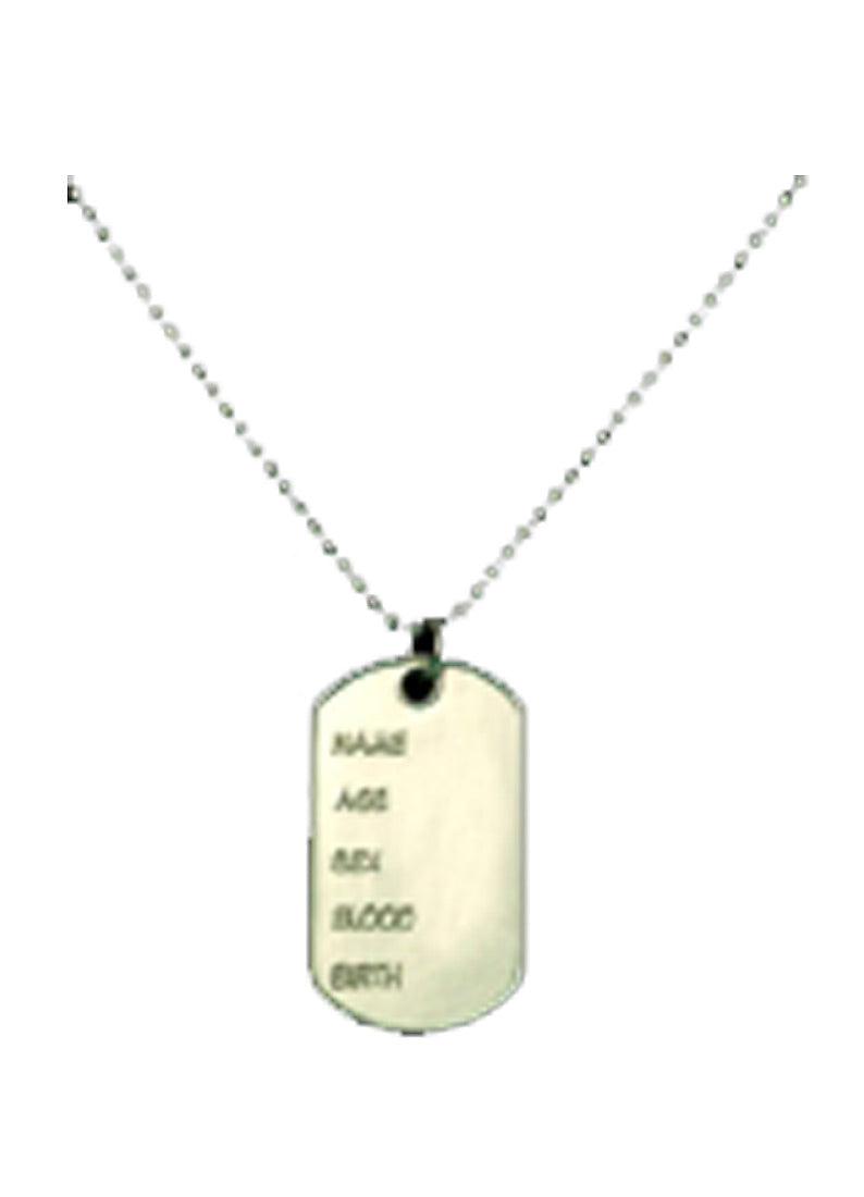 Deluxe Dog Tag w/Chain