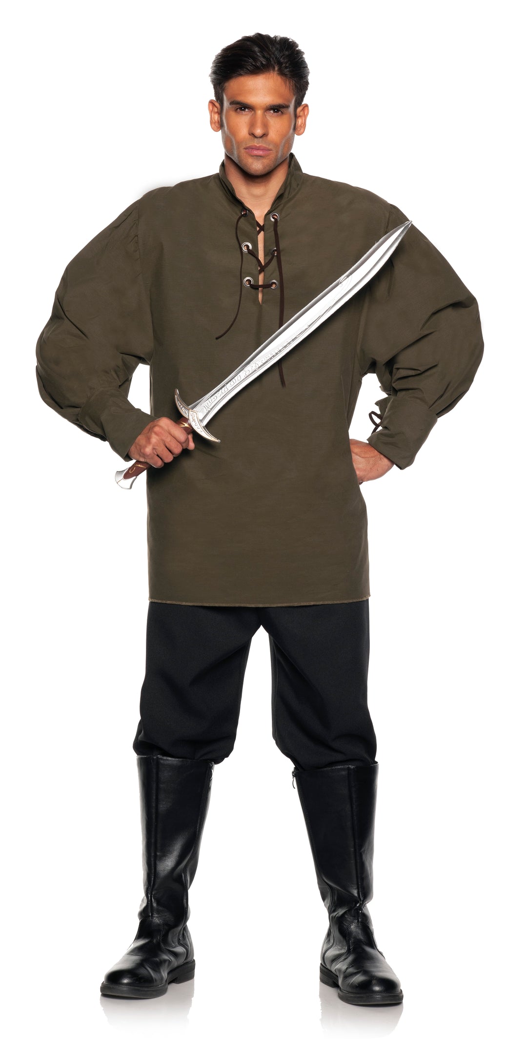 Renaissance Shirt Adult Costume - Khaki