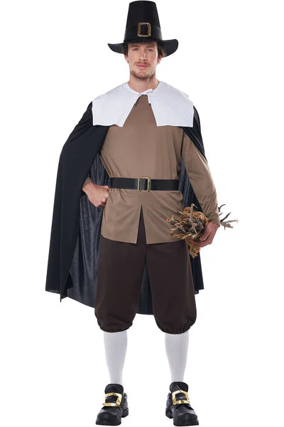 Mayflower Pilgrim Man Adult Costume - Large Mayflower Pilgrim Man Adult Costume - Large