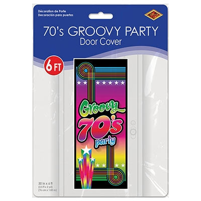 70's Groovy Party Door Cover