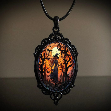 Antique Witch Pendant