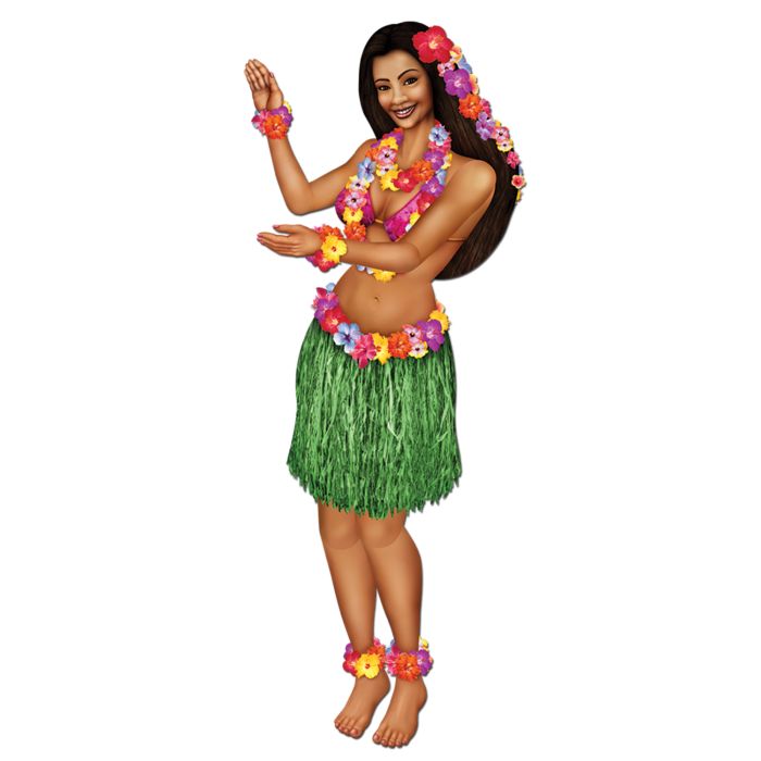 Jointed Hula Girl Cutout
