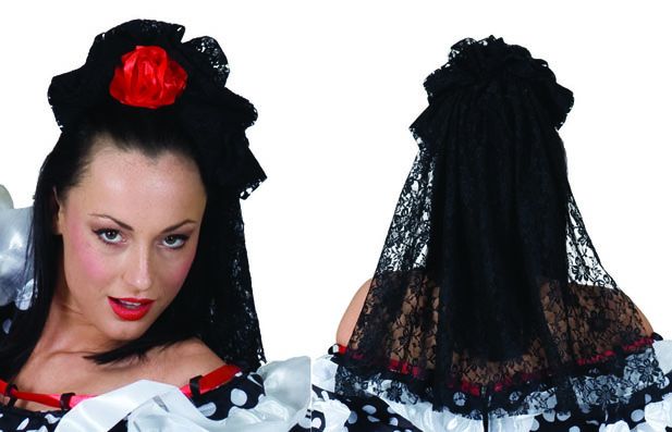 Hairclip w/Lace Veil