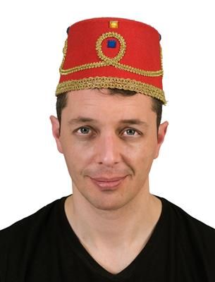 Red Fez - Embellished