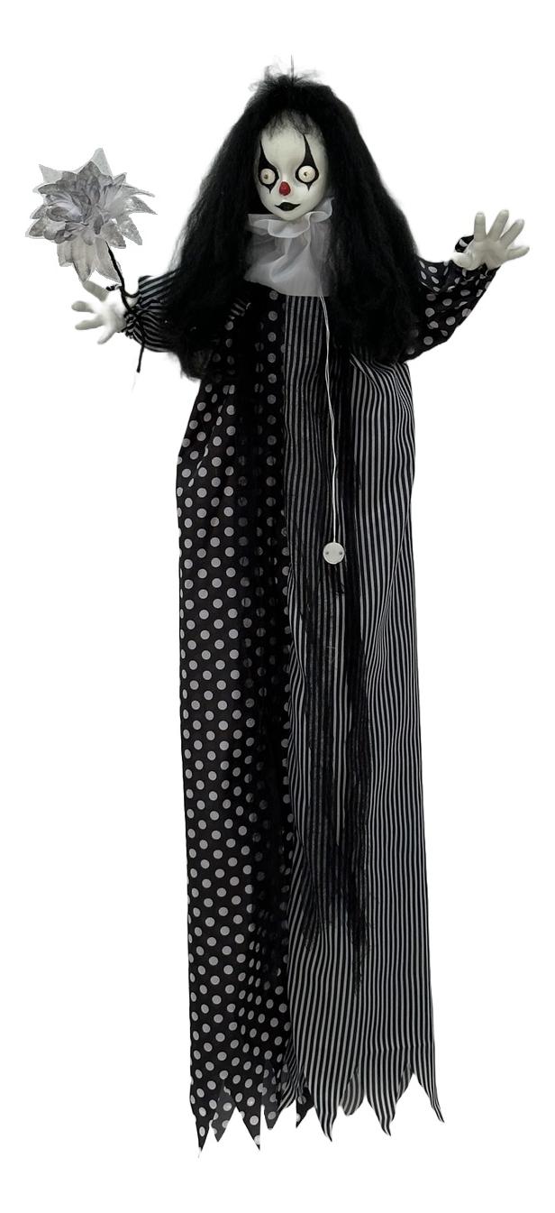 Hanging Girl Clown with Turning Head 4ft. Prop