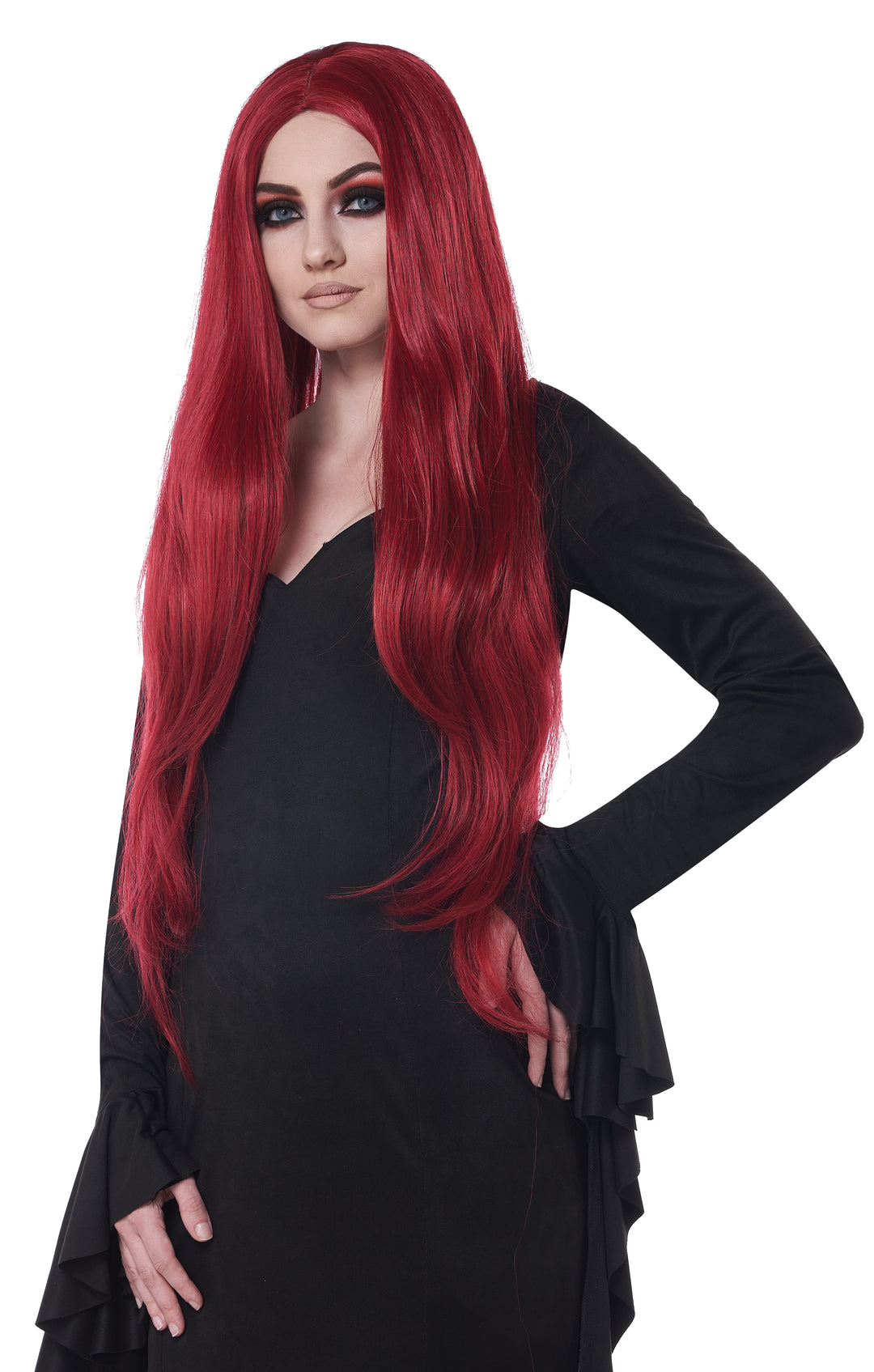 Dark Red Long Cosplay Wig
