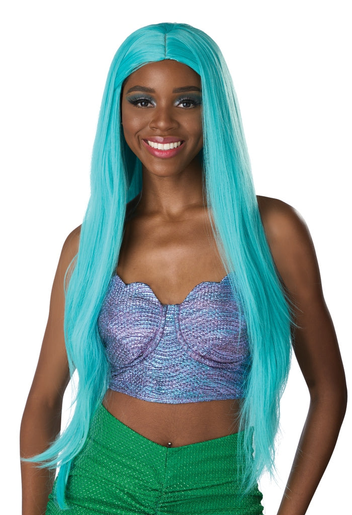 Extra Long Cosplay Wig Teal, Pink, Orange and Lavender