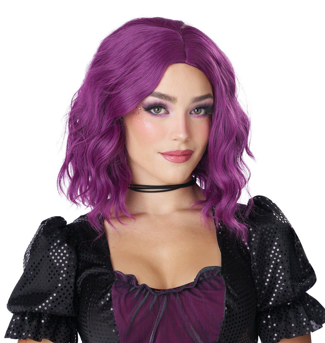Short Wavy Voilet Bob Wig