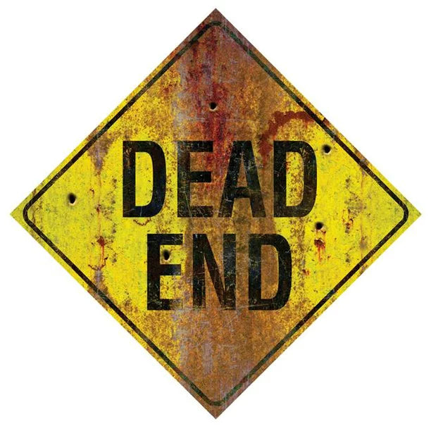 Metal "Dead End" Sign