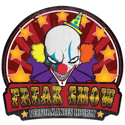 Metal "Freak Show" Sign