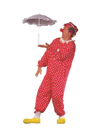 Polka Dots Clown Costume - Adult