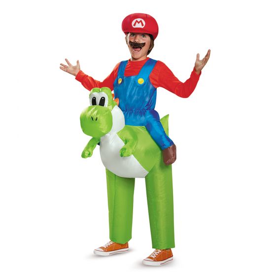 Mario Inflatable Riding Yoshi Child Costume