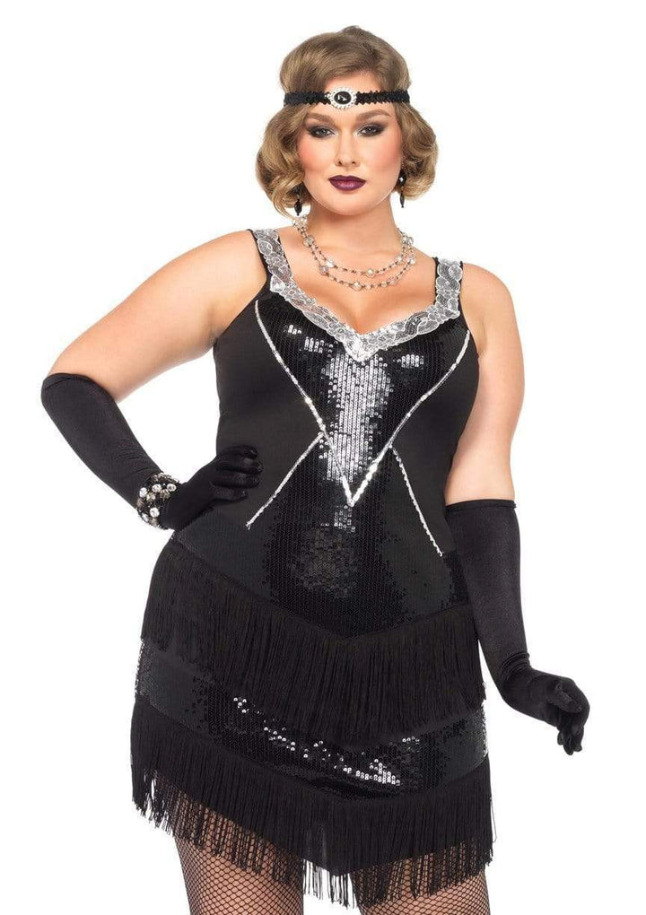 Glamour Flapper Adult Plus Size Costume