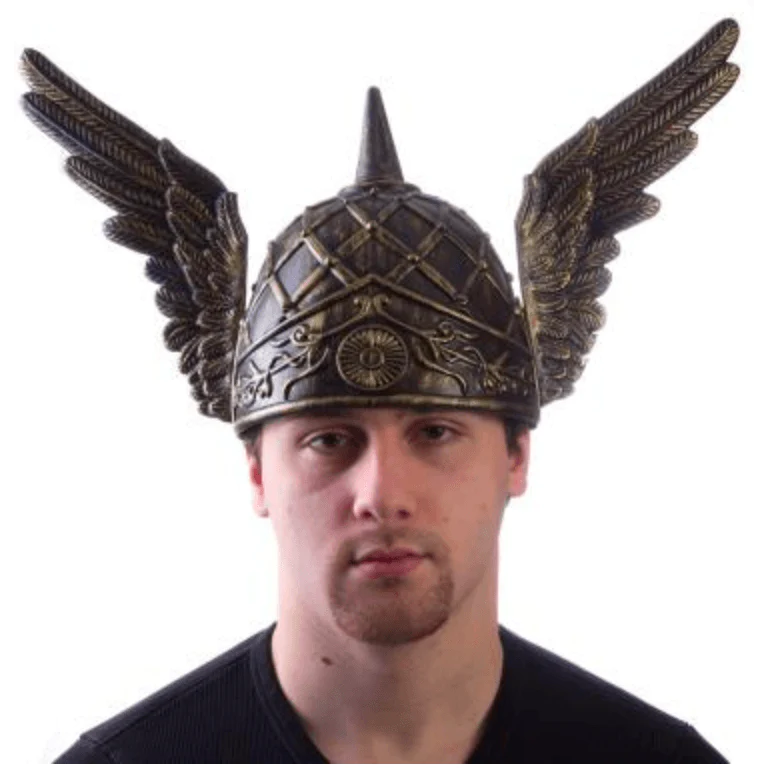 Gold Winged Helmet