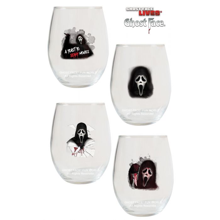 Ghost Face Wine Tumbler Set