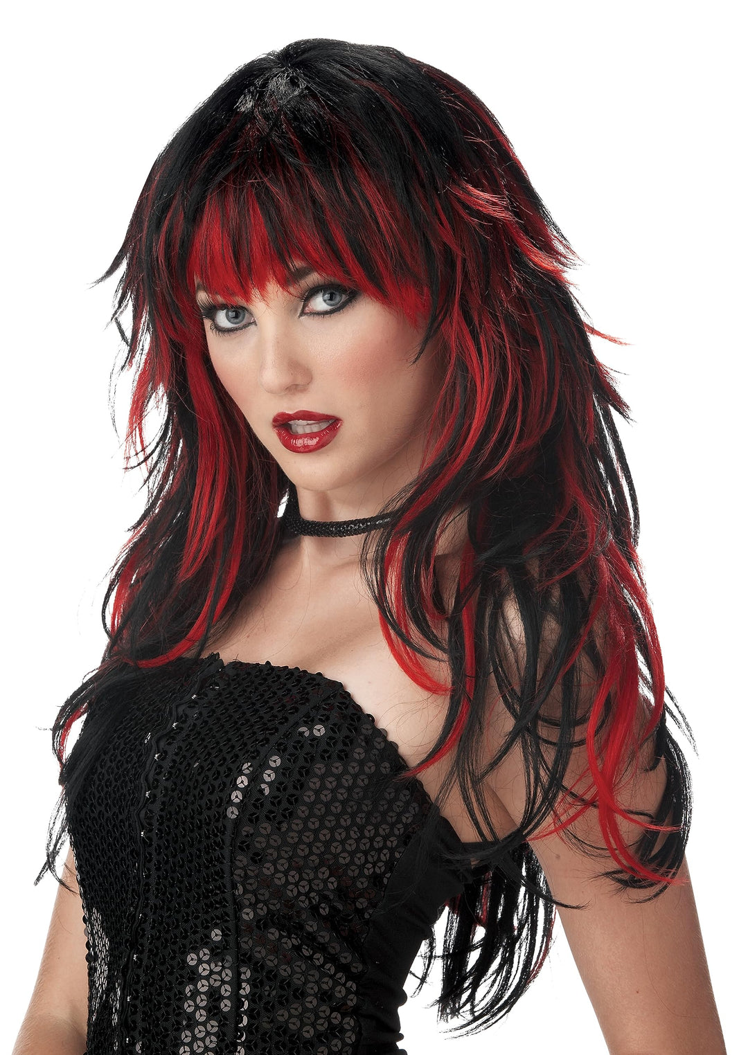 Black & Red Tempting Tresses Wig