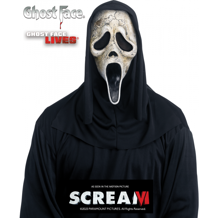 Fun World Inc. Officially Licensed Scream Bleeding Ghost Face Halloween  Scary Costume Male, Child, Black