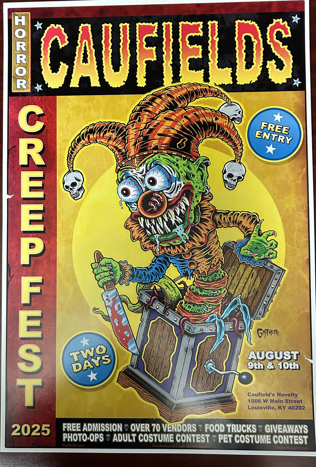 Creepfest 2025 Poster by Jeff Gaither