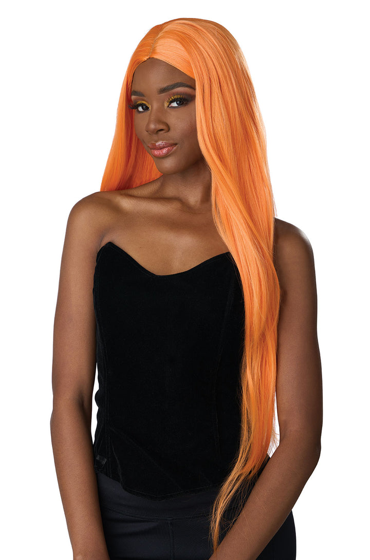 Extra Long Cosplay Wig Teal, Pink, Orange and Lavender