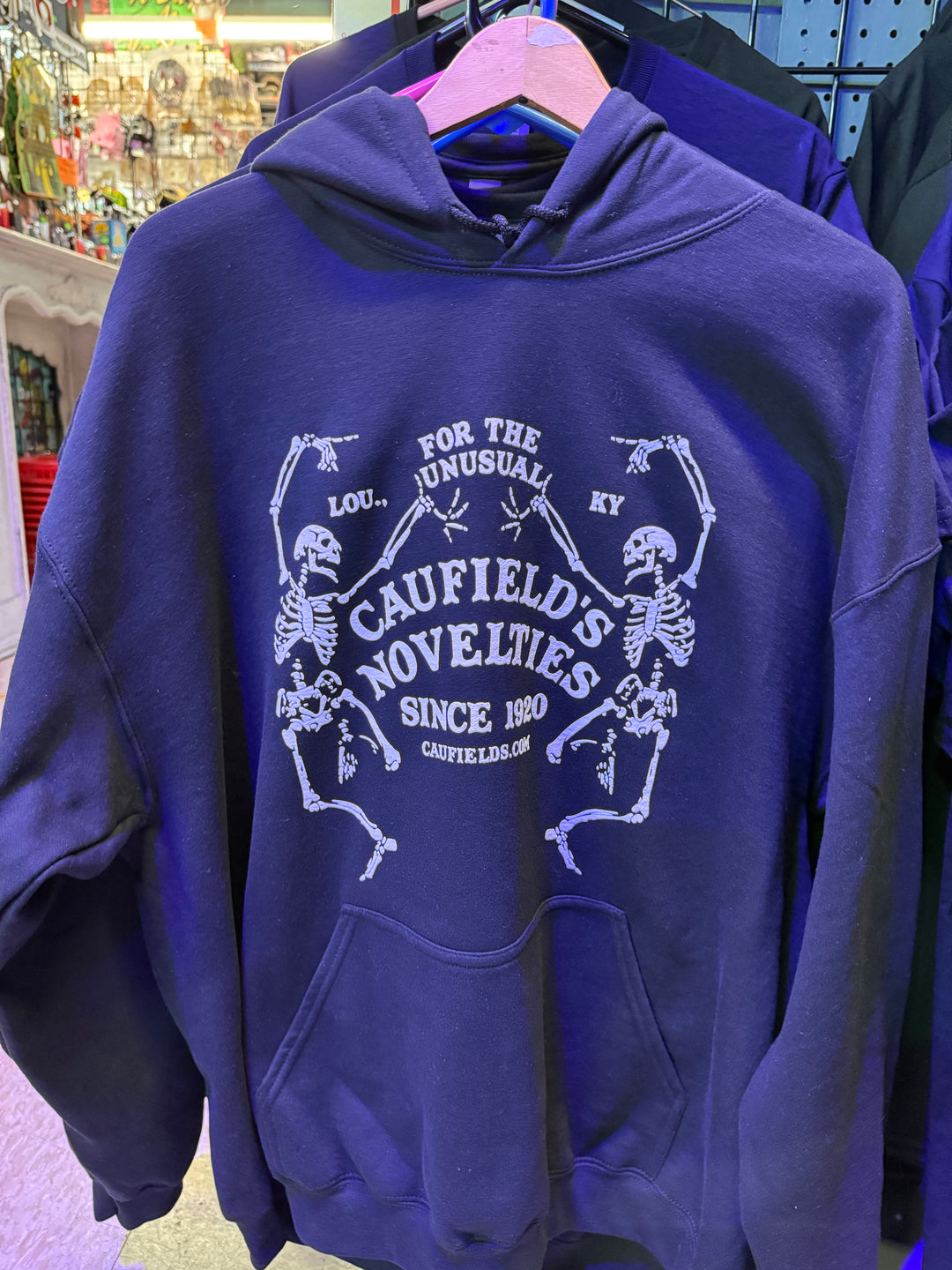 Caufield's Dancing Skeletons Hoodie - Front Print