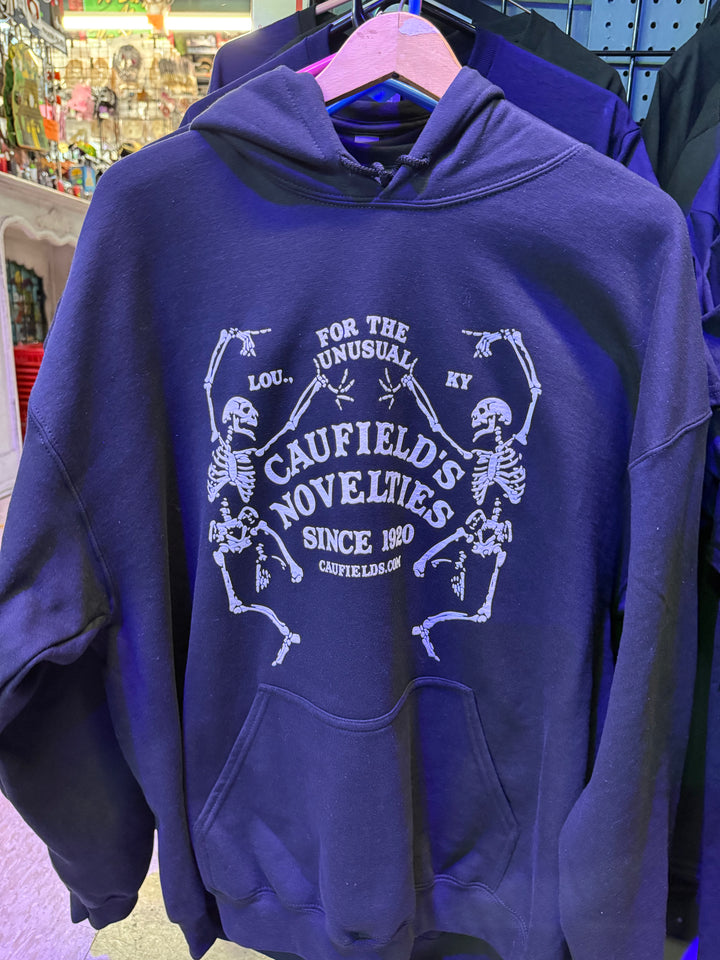 Caufield's Dancing Skeletons Hoodie - Front Print