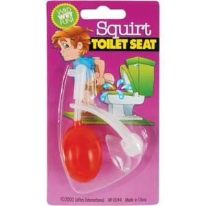 Squirt toilet seat