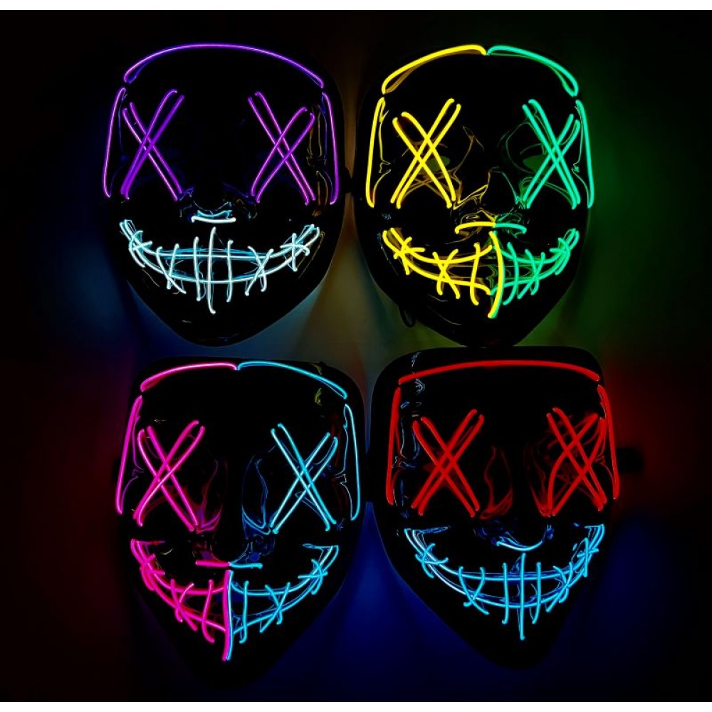 Light Up Neon Mask