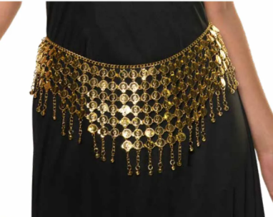 Gold Coin Hip Scarf