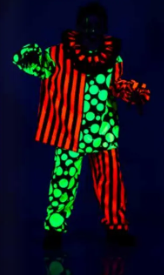 Blacklight Reactive Neon Terror Children's Costume
