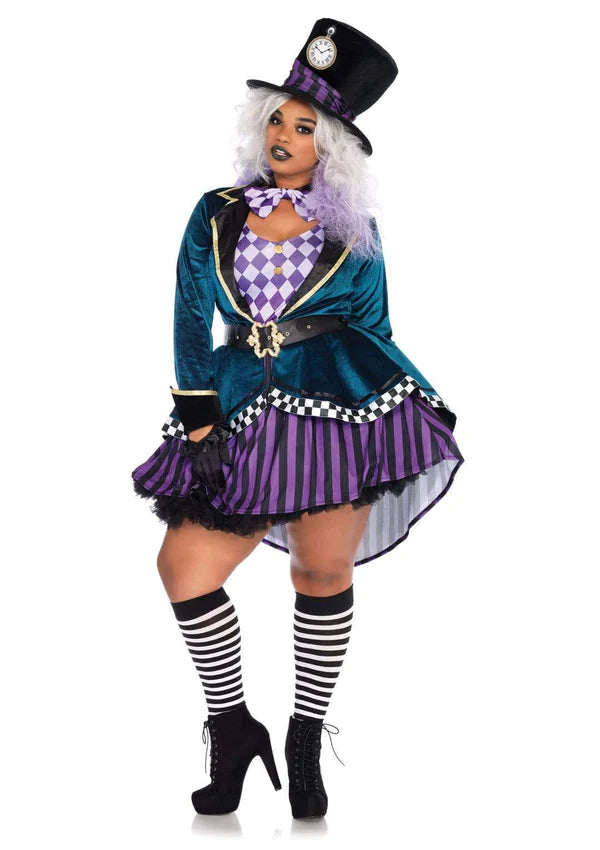 Delightful Mad Hatter Costume - Women's - Plus