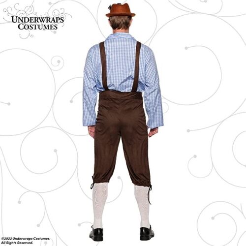 Deluxe Lederhosen Costume - Adult - Brown