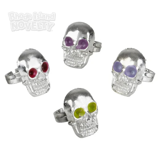 Plastic Skull Ring .75"