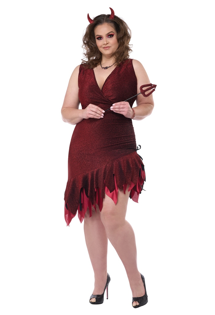 Red Hot & Sizzling Costume - Adult Plus