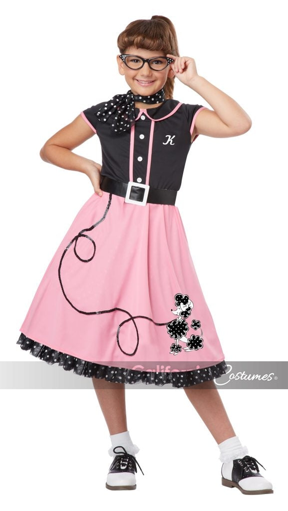 50's Sweetheart Child Costume-Pink