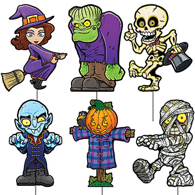 Beistle Plastic Halloween Yard Signs