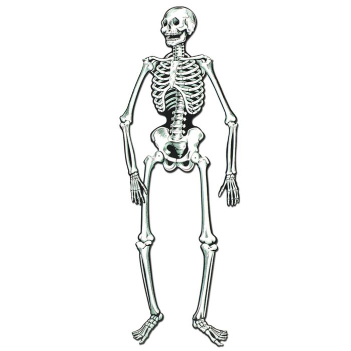 Jointed Posable Skeleton Cutout 22"