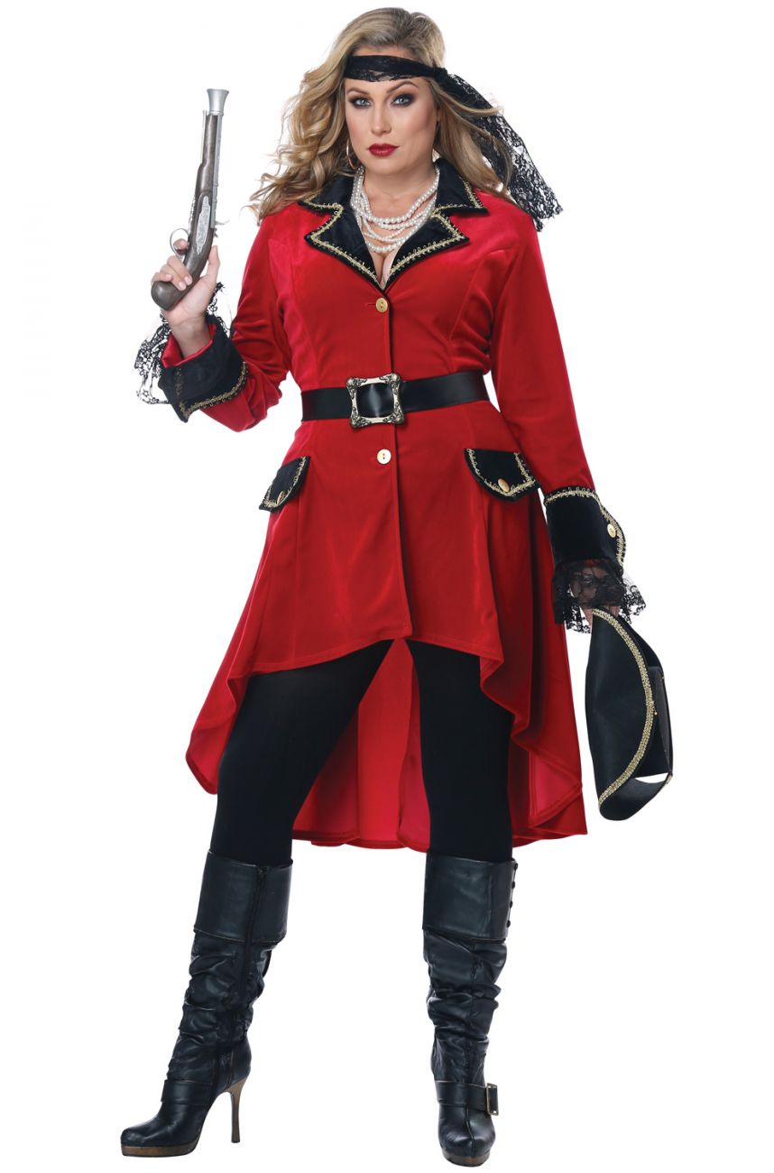 High Seas Heroine Pirate Costume - Plus Size