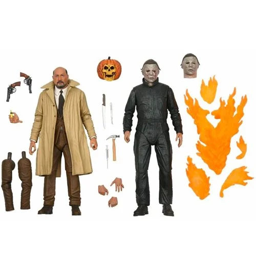Halloween 2 Ultimate Michael Myers and Dr. Loomis 7-Inch Scale Action Figure 2-Pack