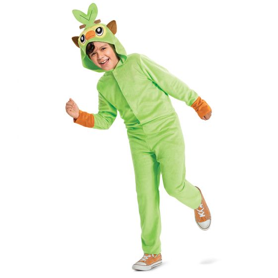Pokemon Grookey Hooded Jumpsuit Child Costume