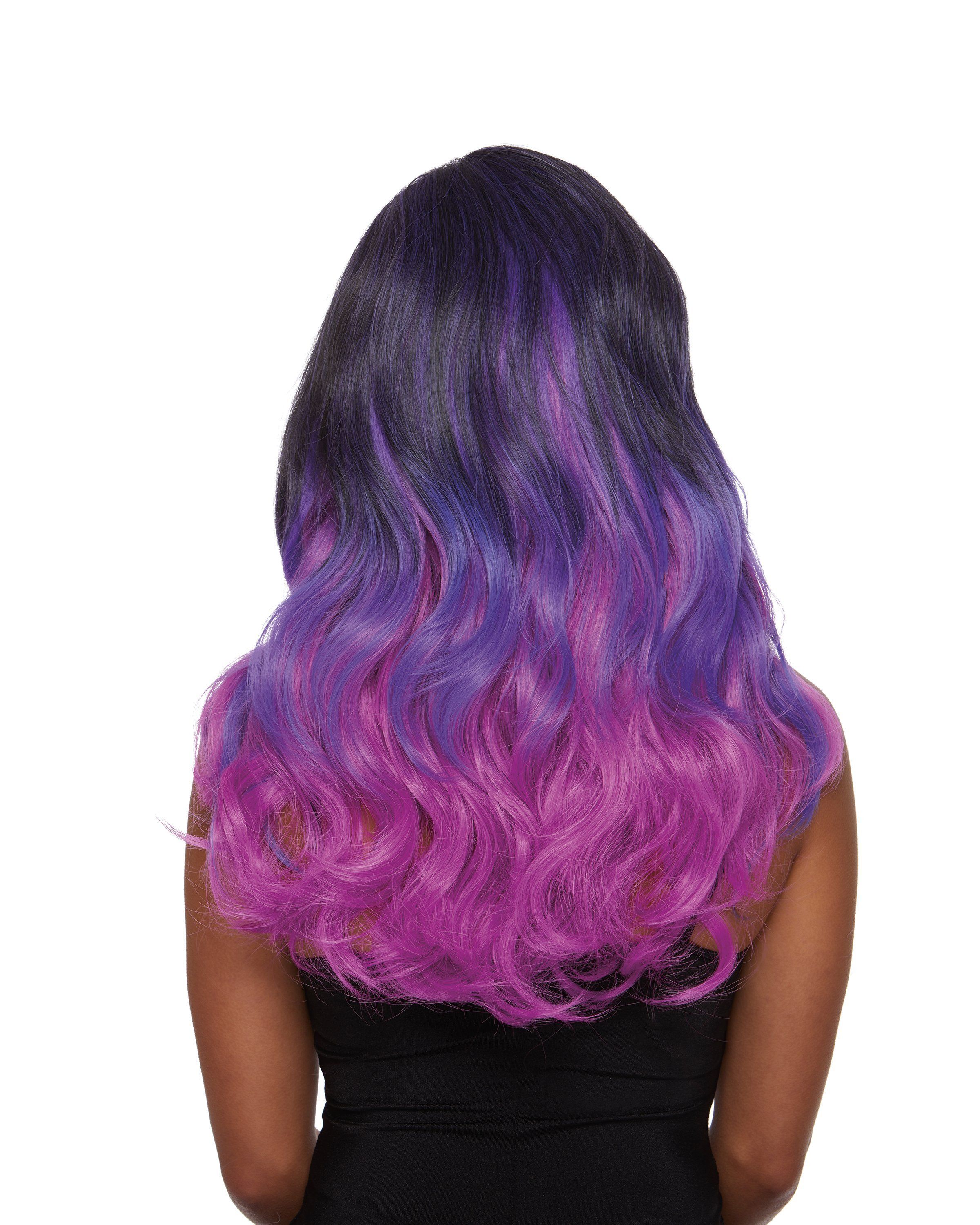 Puple Faux Ombre Layered Wig