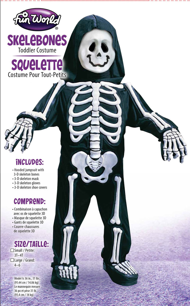Totally Skelebones Toddler Costume